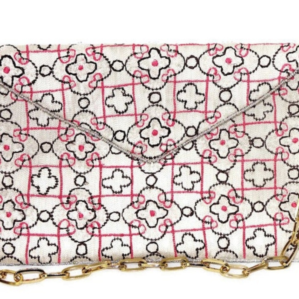 Glass Beaded Purse‎ Pierre Urbach with Bag